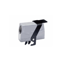 Capot 24B, Aluminium moulé sous pression, acier inoxydable, IP67, Sortie horizontale, M40